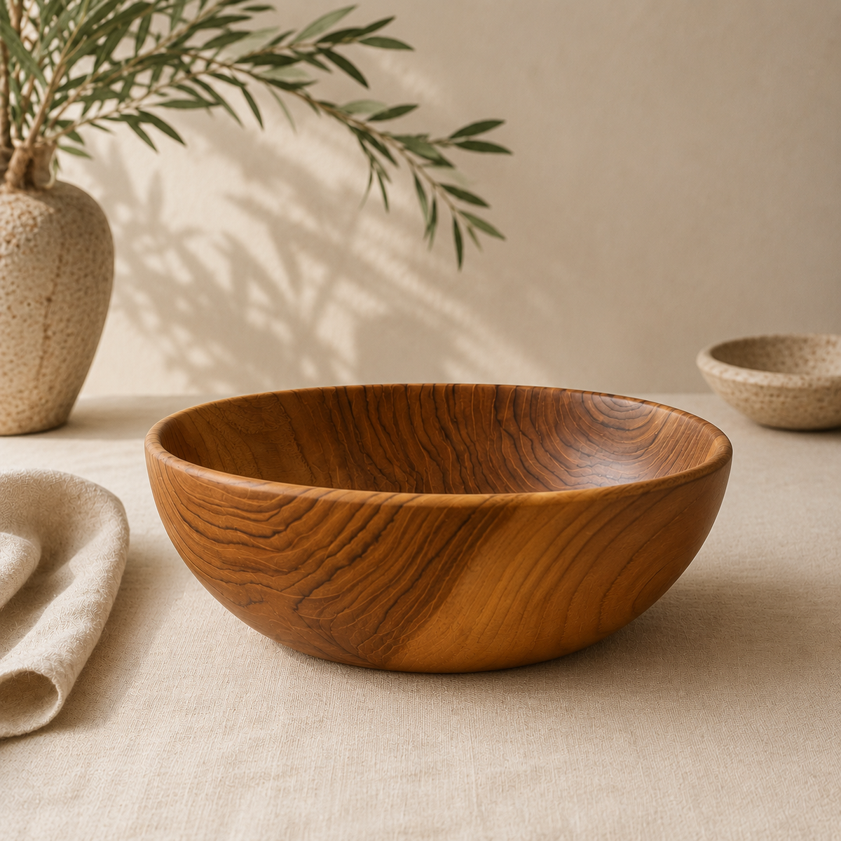 Nala salatbolle i teak