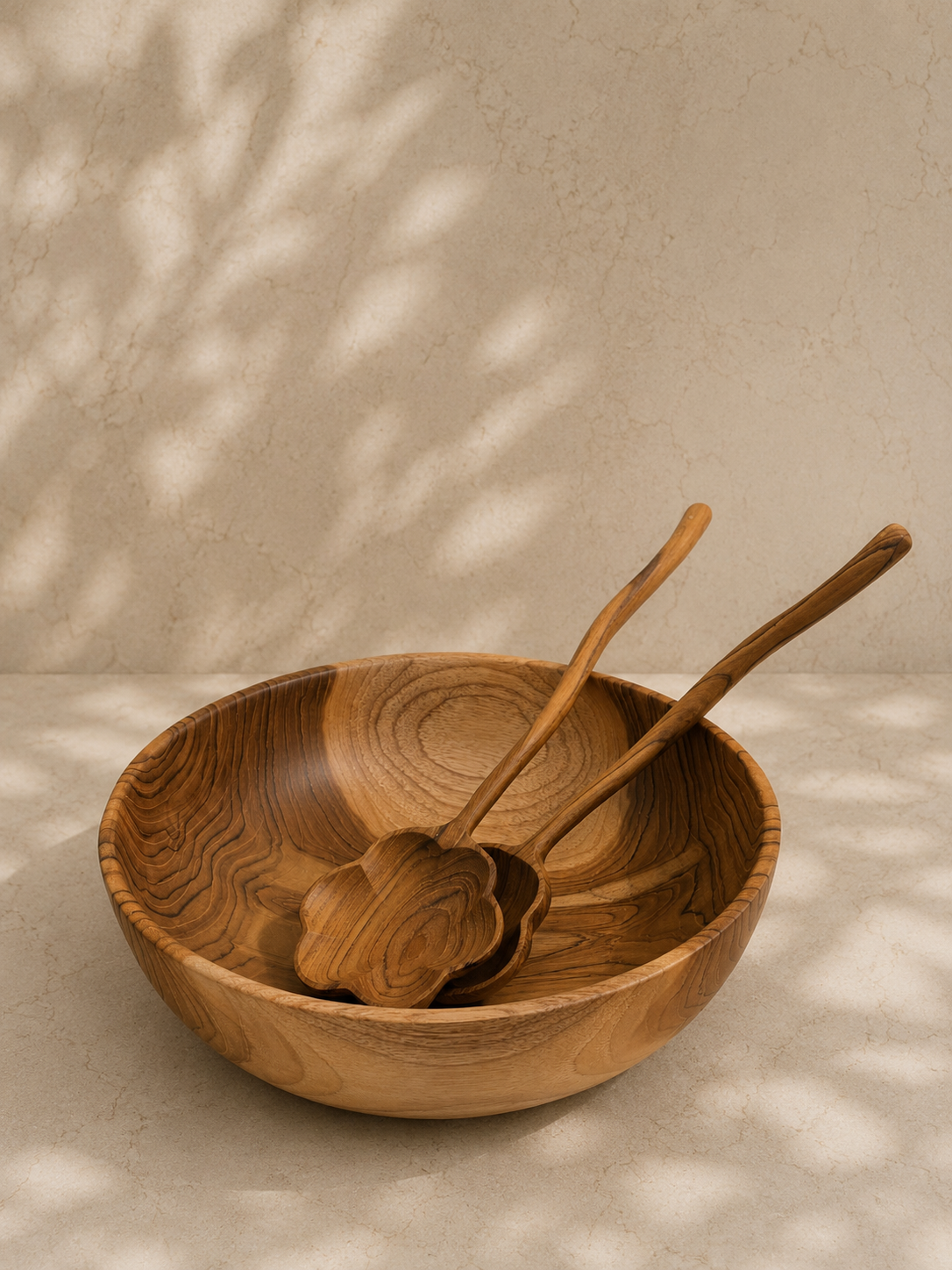 Nala salatbolle i teak